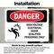 Signmission High Voltage Electrical Room Danger Sign, Vinyl Decal, 10in W x 7in L, 2PK OS-2PACK-DS-D-710-L-2201 - alternate 6